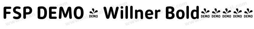 FSP DEMO - Willner Bold字体转换